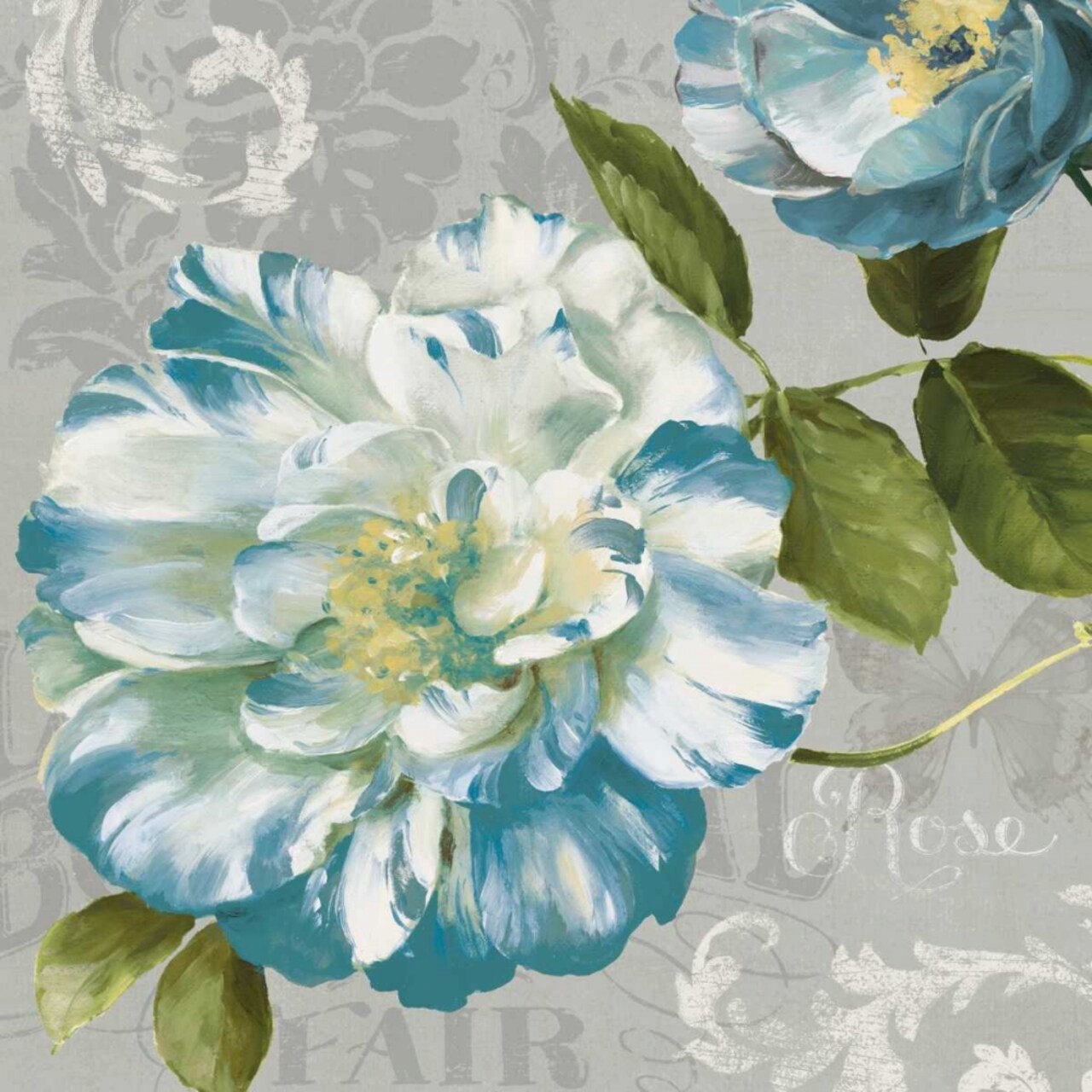 Spring Flair II Gray and Yellow Poster Print by Lisa Audit - Item # VARPDX13562